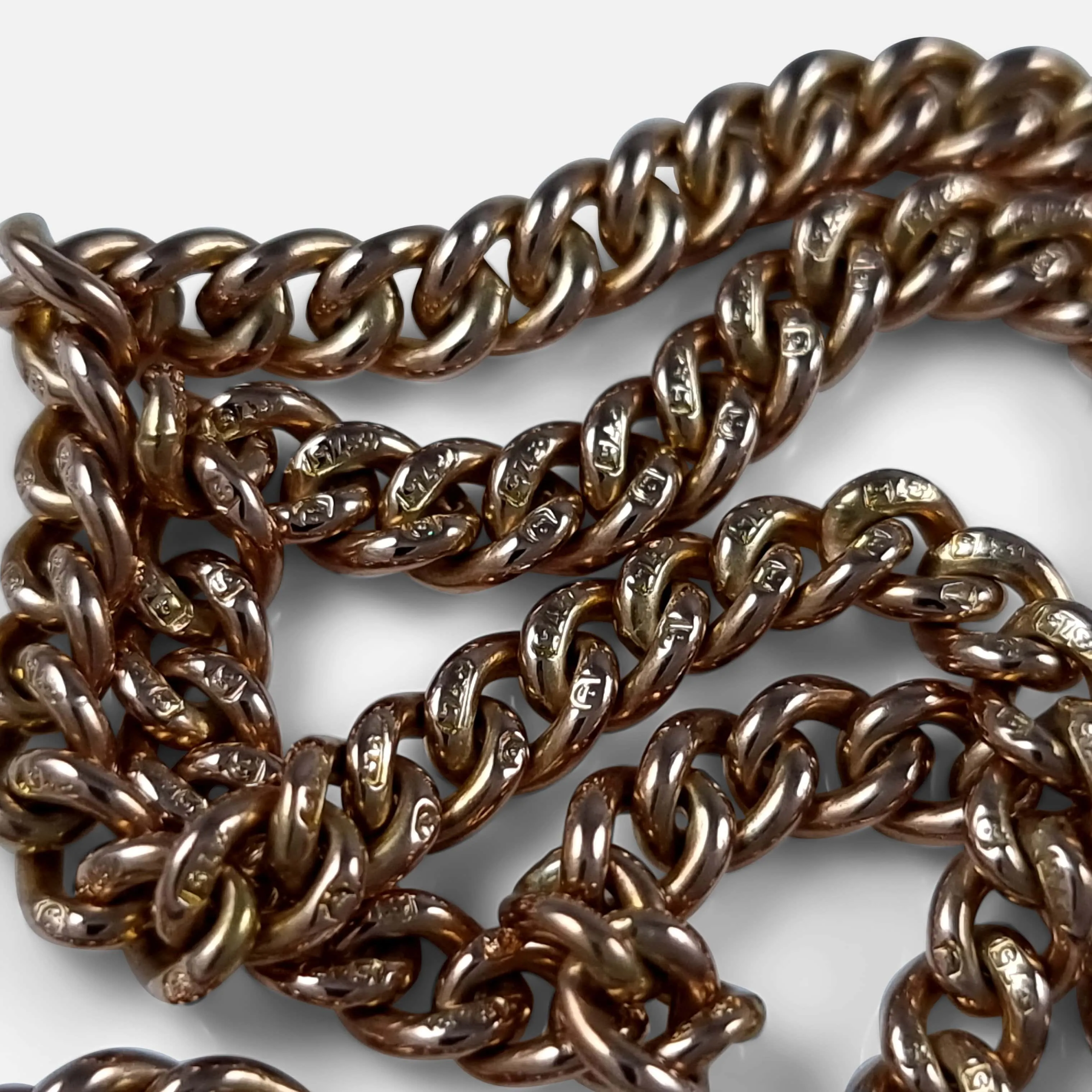 9ct Yellow Gold Albert Watch Chain, 22.0 grams