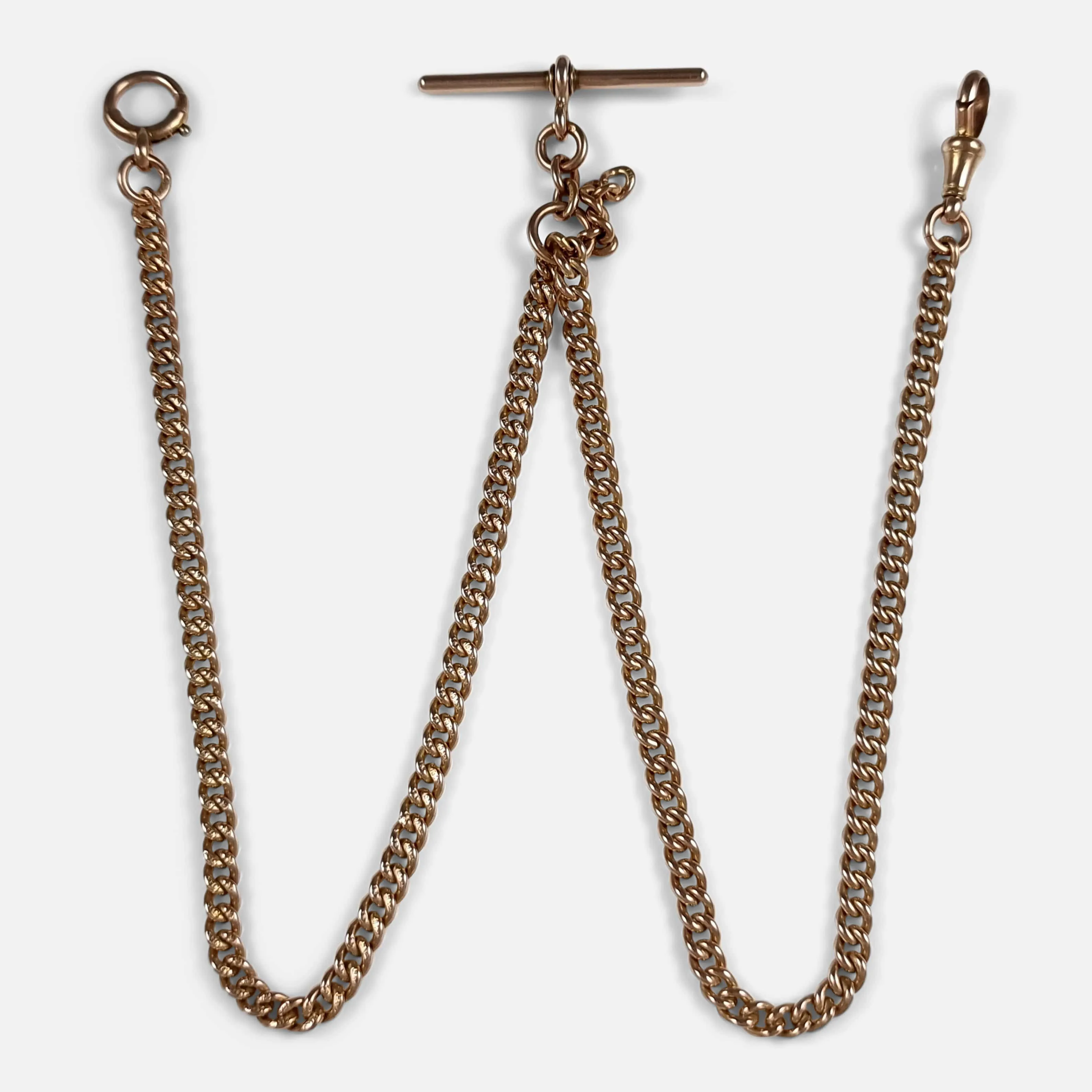 9ct Yellow Gold Albert Watch Chain, 22.0 grams