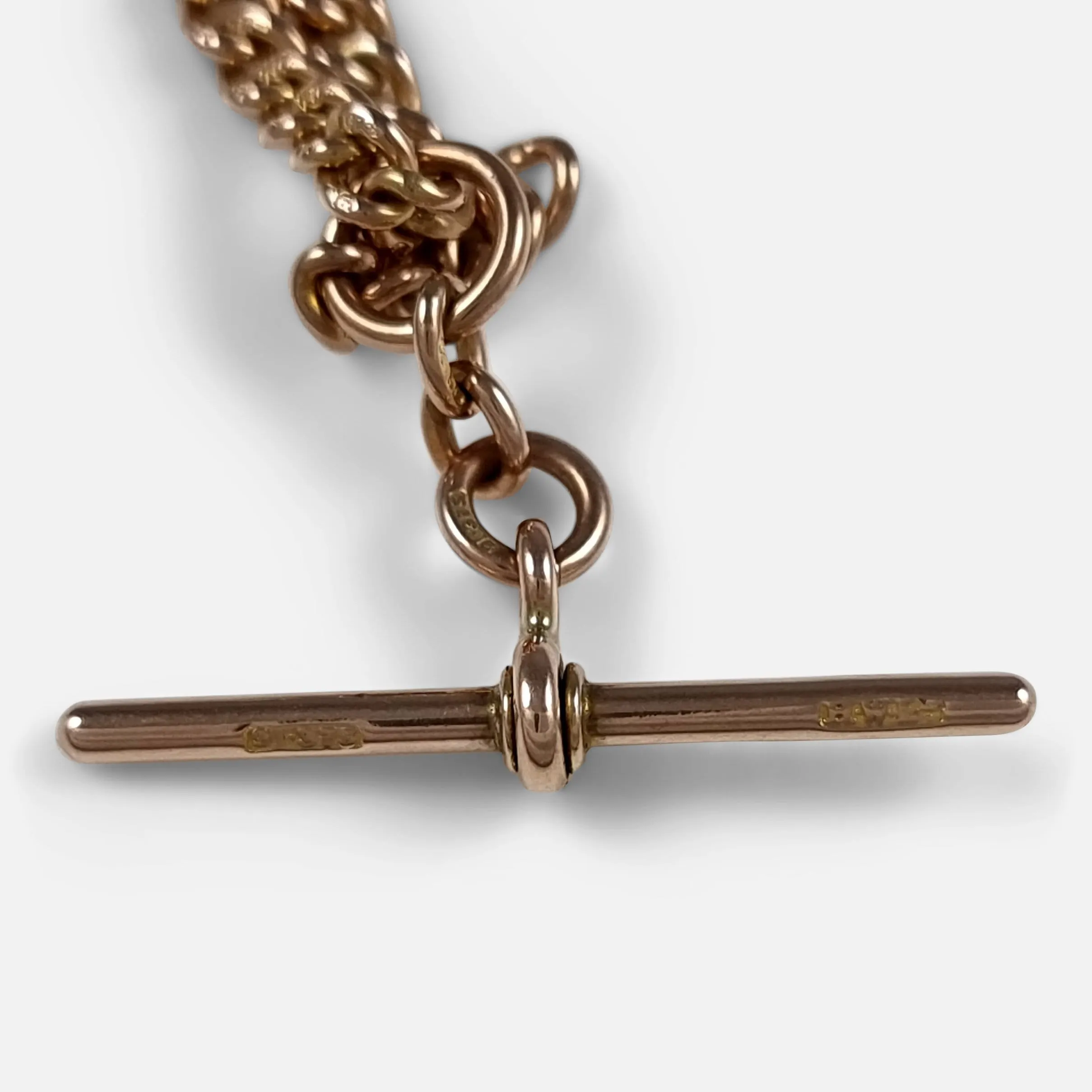 9ct Yellow Gold Albert Watch Chain, 22.0 grams