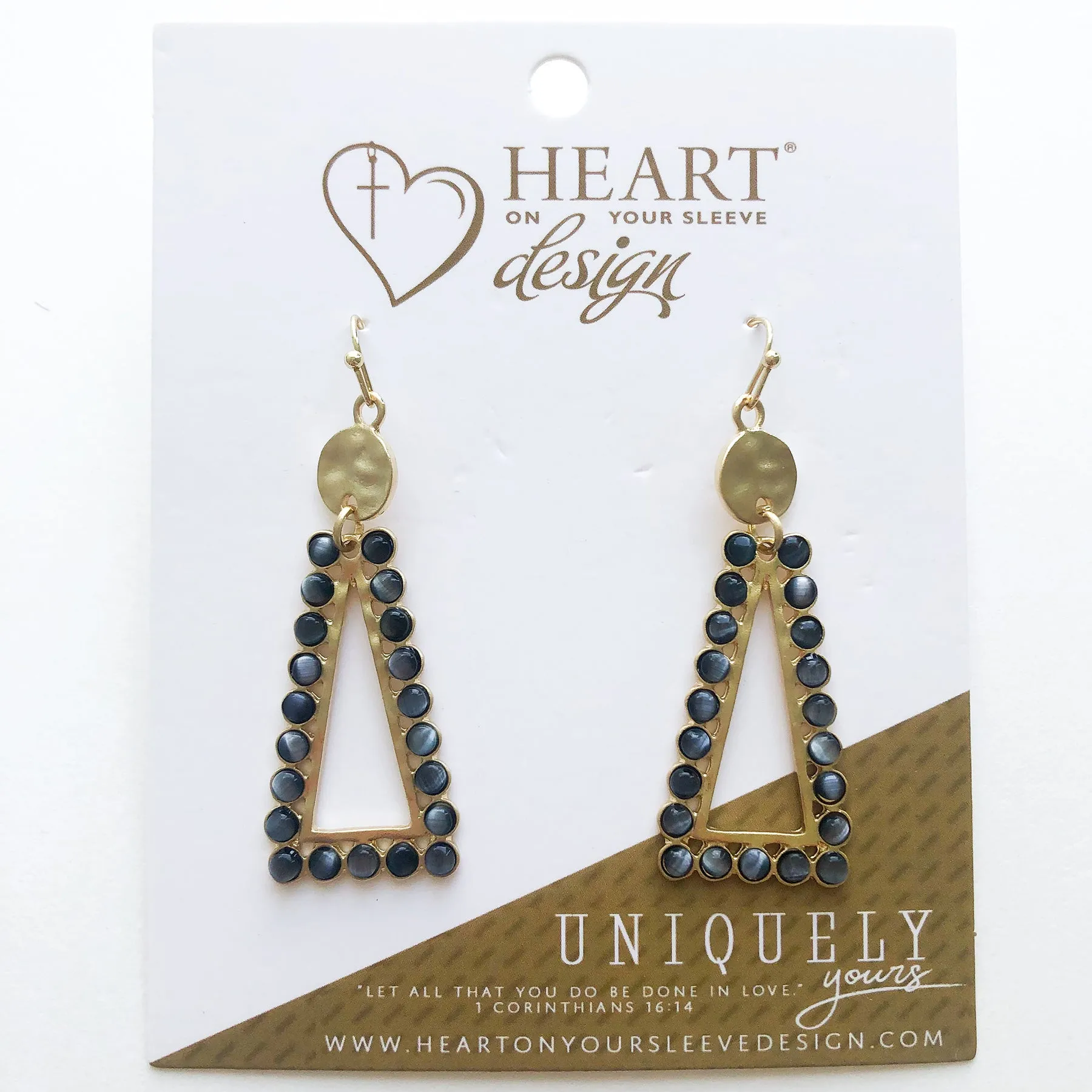 Dusk Triangle Earrings