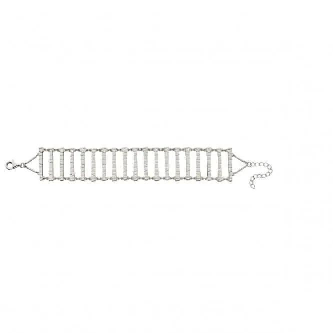 Elements Silver Bar With Frosted Finish Bracelet B5151