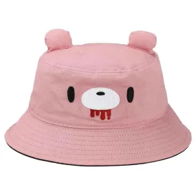 Gloomy Bear - Big Face 3D Ears Bucket Hat (Pink) - Bioworld