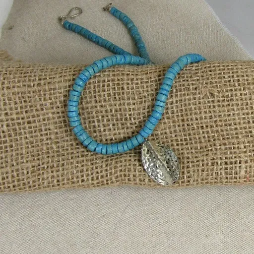 Sea Blue Surfer Necklace