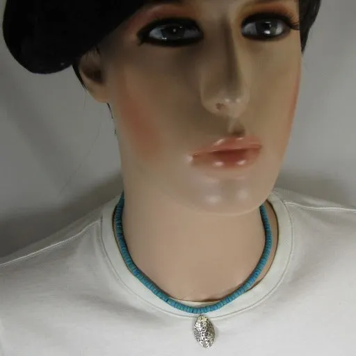 Sea Blue Surfer Necklace
