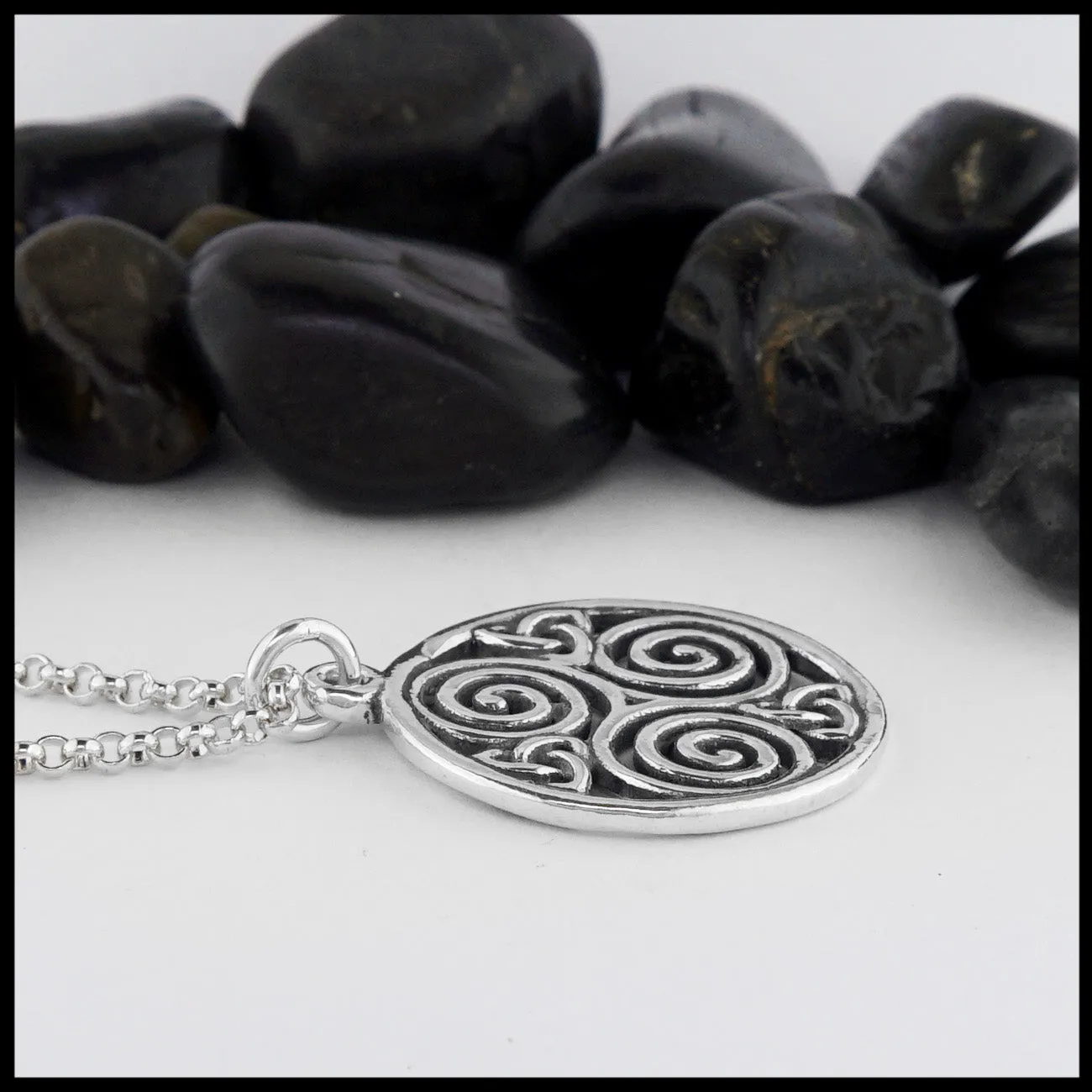 Sterling Silver Triskele Pendant